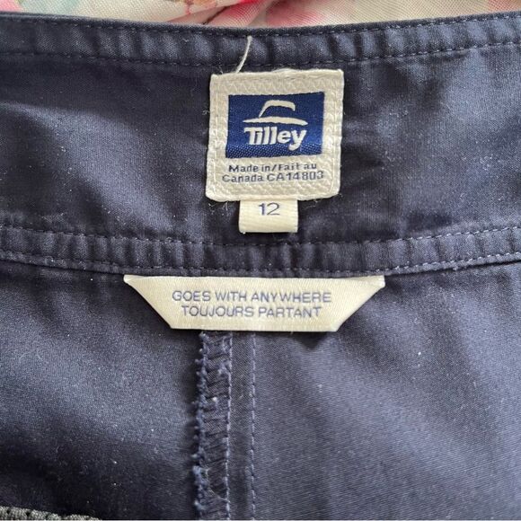 Tilley Navy Athletic Golf Side Closure Golf  Skort Skirt - Picture 3 of 8